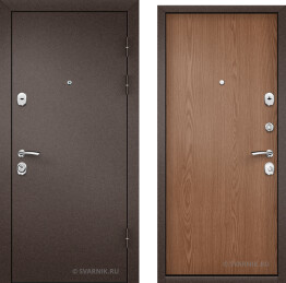 Дверь антивандальная в коттедж порошок — ламинат