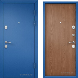 Дверь металлическая трехконтурная в дом порошковая — ламинат