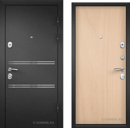 Дверь металлическая с терморазрывом в офис порошковая — ламинат