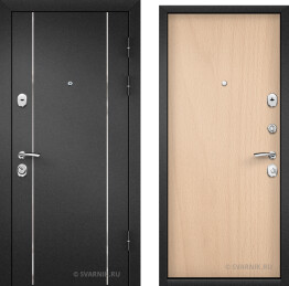 Дверь металлическая готовая в квартиру порошковая — ламинат