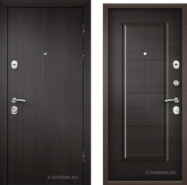 Дверь входная металлическая уличная на террасу с отделкой ламинатом